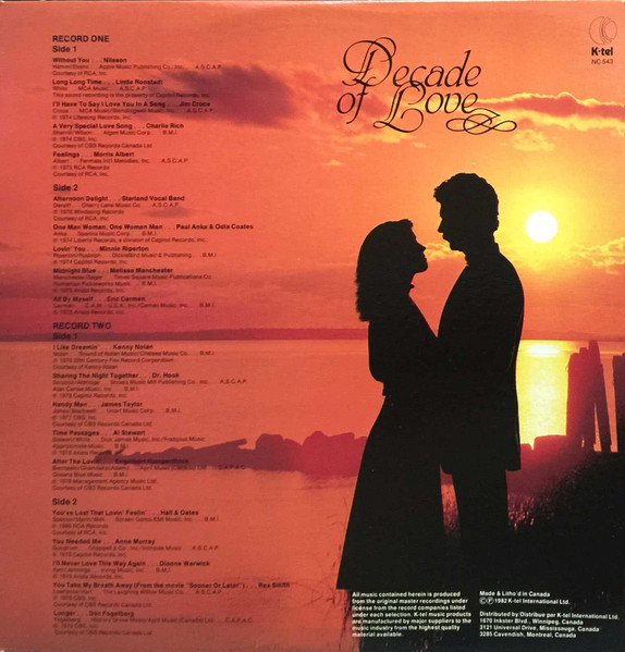 Various - Decade Of Love | K-tel (NC 543) - 3 Various - Decade Of Love | K-tel (NC 543) - 3