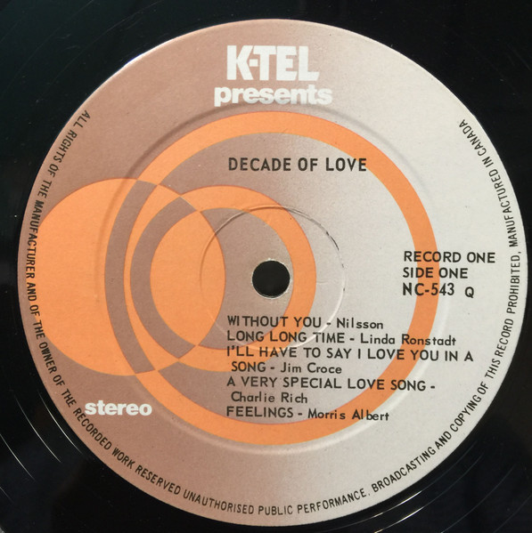 Various - Decade Of Love | K-tel (NC 543) - 4 Various - Decade Of Love | K-tel (NC 543) - 4