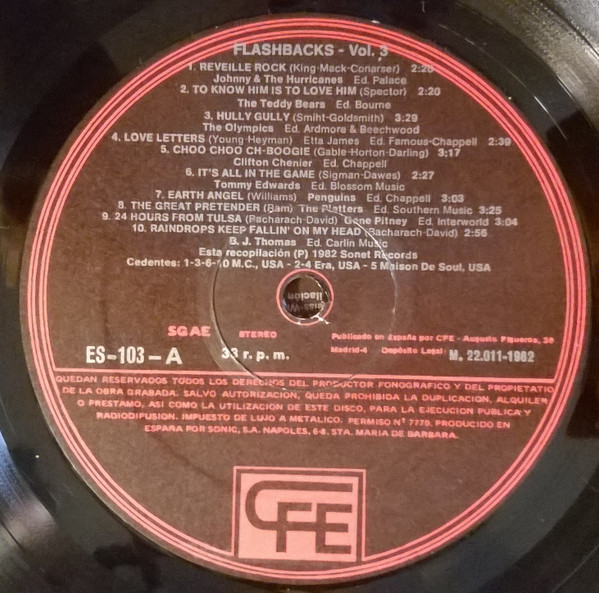 Various - Flashbacks - Volumen 3 | CFE (ES-103) - 3 Various - Flashbacks - Volumen 3 | CFE (ES-103) - 3