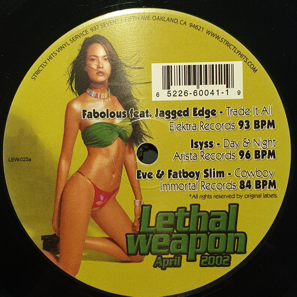 Various - Lethal Weapon April 2002 | Strictly Hits Vinyl Service (LEW-022)