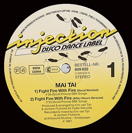 Mai Tai - Fight Fire With Fire | Injection Disco Dance Label (609 632) - 3