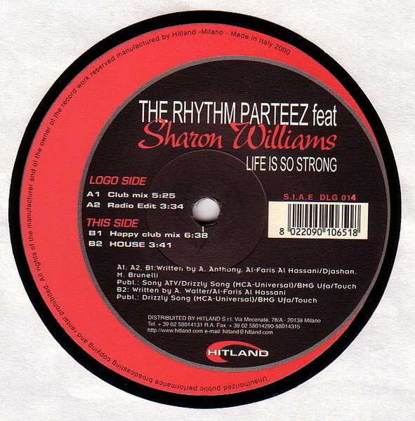 The Rhythm Parteez Feat Sharon Williams - Life Is So Strong | Delight Records (DLG 014)