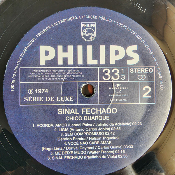 Chico Buarque - Sinal Fechado | Philips (060243596746) - 4