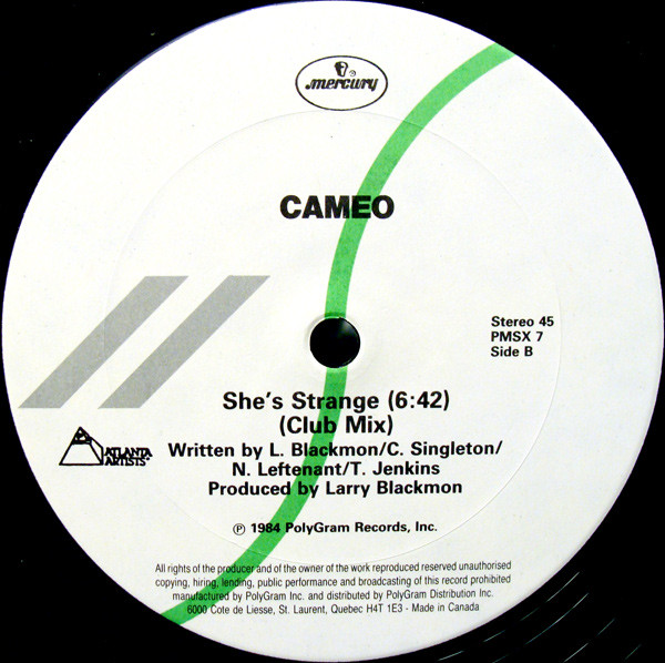 Cameo - Candy / She's Strange | Mercury (PMSX 7) - 3