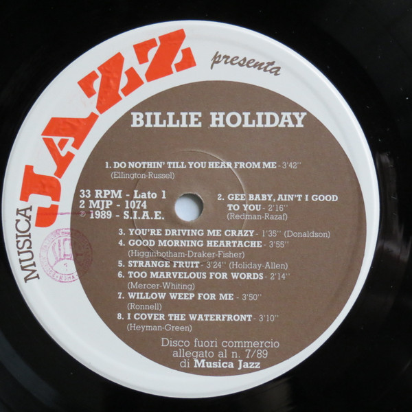 Billie Holiday - Lady Del Jazz | Musica Jazz (2 MJP 1074) - 3 Billie Holiday - Lady Del Jazz | Musica Jazz (2 MJP 1074) - 3