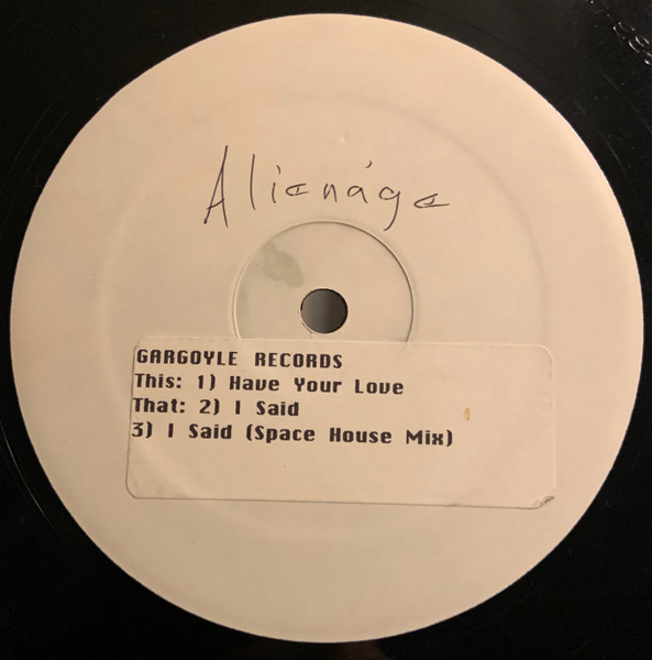 Alienage - I Said | Gargoyle Records (GR95005) - 3