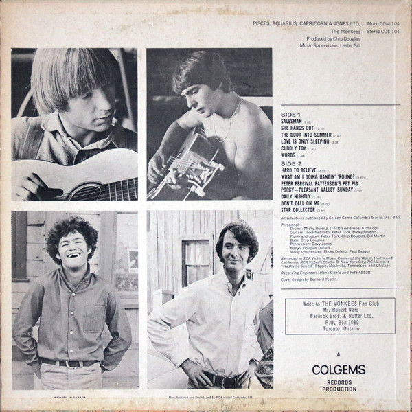 The Monkees - Pisces, Aquarius, Capricorn & Jones Ltd. | RCA Victor (COS-104) - 2