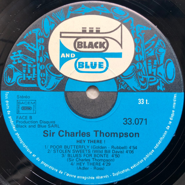 Sir Charles Thompson - Hey There ! | Black And Blue (33.071) - 4 Sir Charles Thompson - Hey There ! | Black And Blue (33.071) - 4
