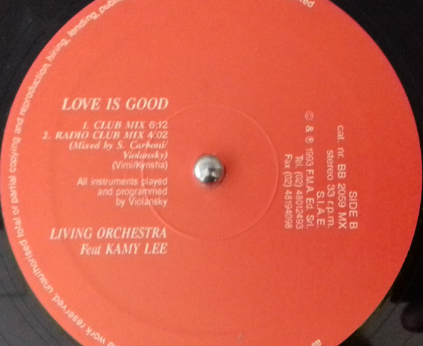 Living Orchestra Feat Kamy Lee - Love Is Good | Bull & Butcher Recordings (BB 2059 MX) - 3