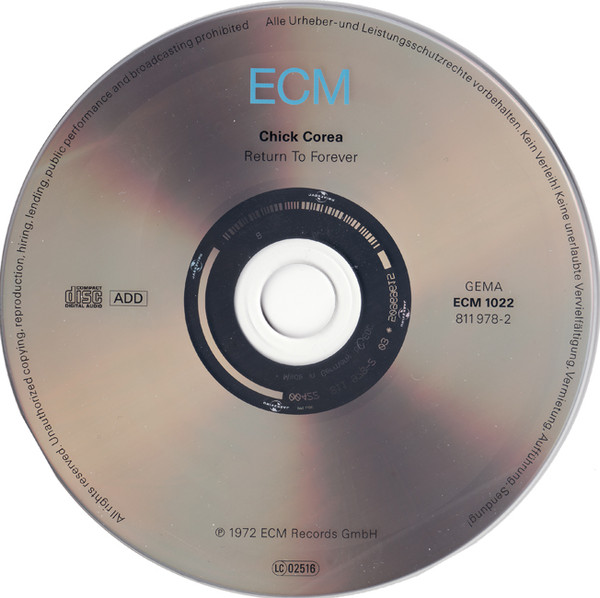 Chick Corea - Return To Forever | ECM Records (ECM 1022) - 3 Chick Corea - Return To Forever | ECM Records (ECM 1022) - 3