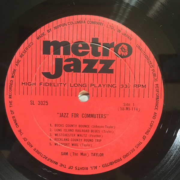 Sam "The Man" Taylor And His All Star Jazz Groups - Jazz For Commuters And Salute To The Saxes | Metrojazz (SL 3025) - 3 Sam "The Man" Taylor And His All Star Jazz Groups - Jazz For Commuters And Salute To The Saxes | Metrojazz (SL 3025) - 3