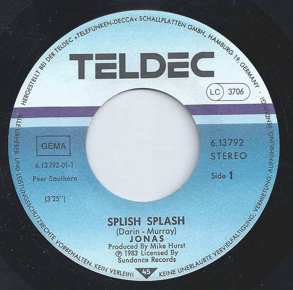 Jonas Hurst - Splish Splash | Teldec (6.13792) - 4