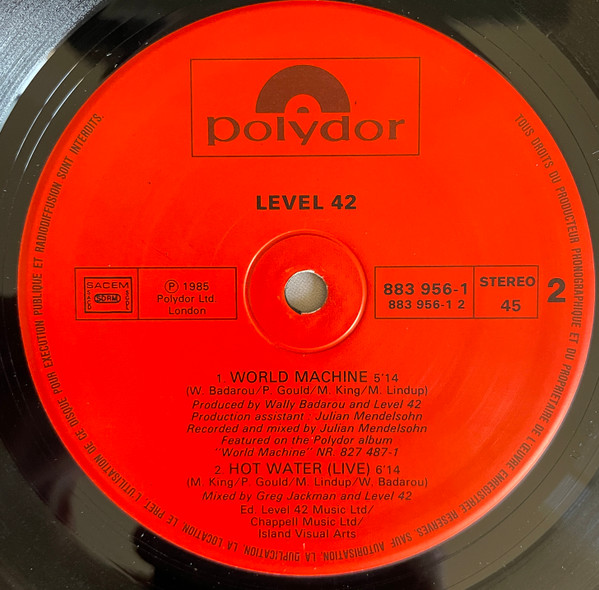 Level 42 - Lessons In Love (Extended Version) | Polydor (883 956-1) - 4