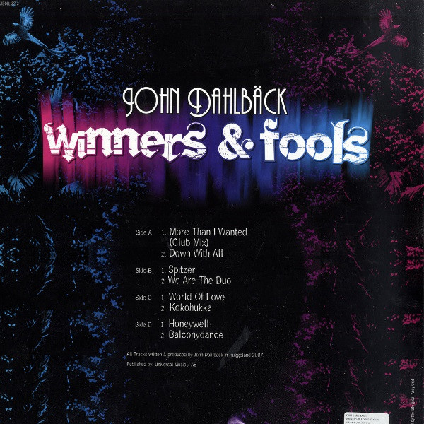 John Dahlbäck - Winners & Fools | Pickadoll Records (Pickadoll 32-3)