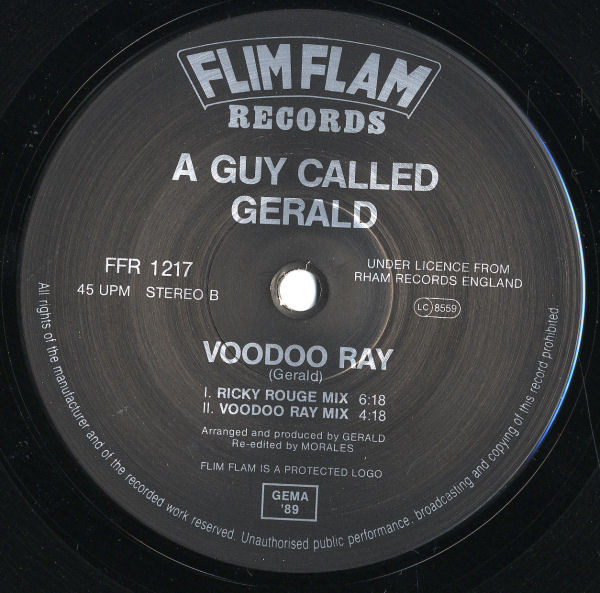 A Guy Called Gerald - Voodoo Ray | Flim Flam Records (FFR 1217) - 4
