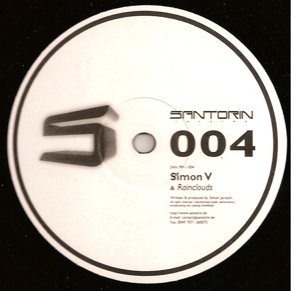 Simon V - Rainclouds / Fruity | Santorin (SAN 9911-004)