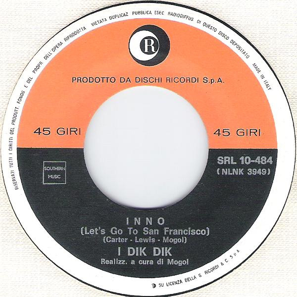 I Dik Dik - Inno / Windy | Ricordi (SRL 10-484) - 3
