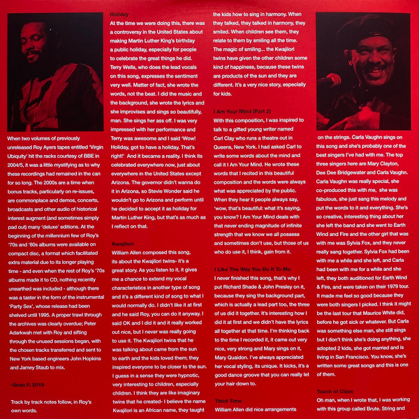 Roy Ayers - Virgin Ubiquity II (Unreleased Recordings 1976-1981) | BBE (BBE537ALP) - 2 Roy Ayers - Virgin Ubiquity II (Unreleased Recordings 1976-1981) | BBE (BBE537ALP) - 2