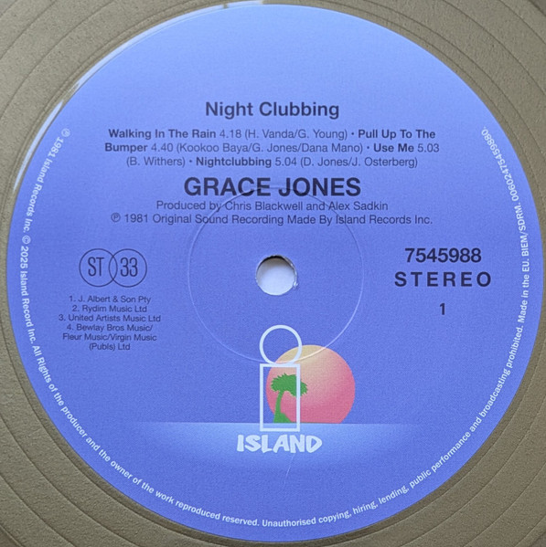 Grace Jones - Nightclubbing (Gold) | Island Records (00602475459880) - 5 Grace Jones - Nightclubbing (Gold) | Island Records (00602475459880) - 5