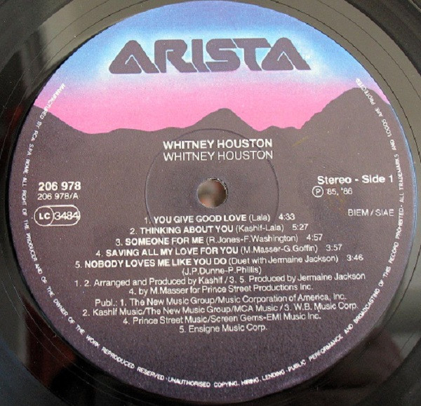 Whitney Houston - Whitney Houston | Arista (206 978) - 3