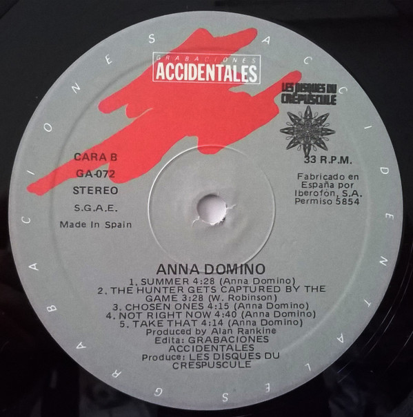 Anna Domino - Anna Domino | Grabaciones Accidentales (GA-072) - 3