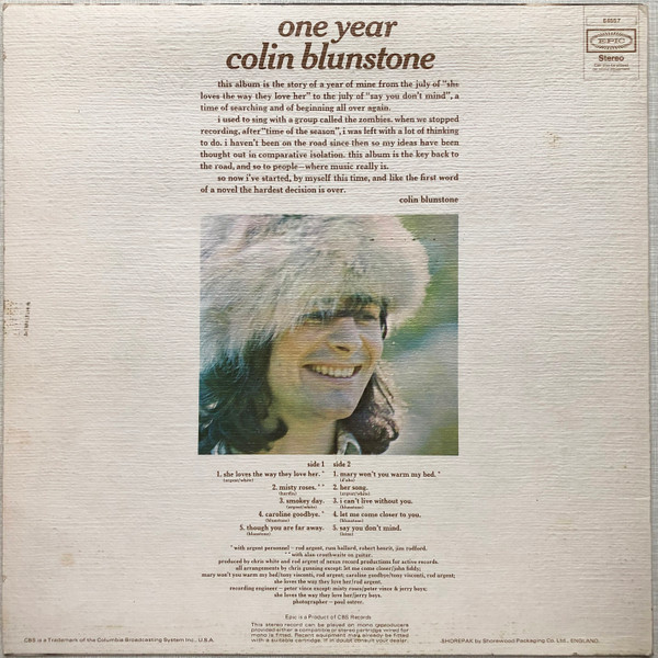 Colin Blunstone - One Year | Epic (64557) - 2