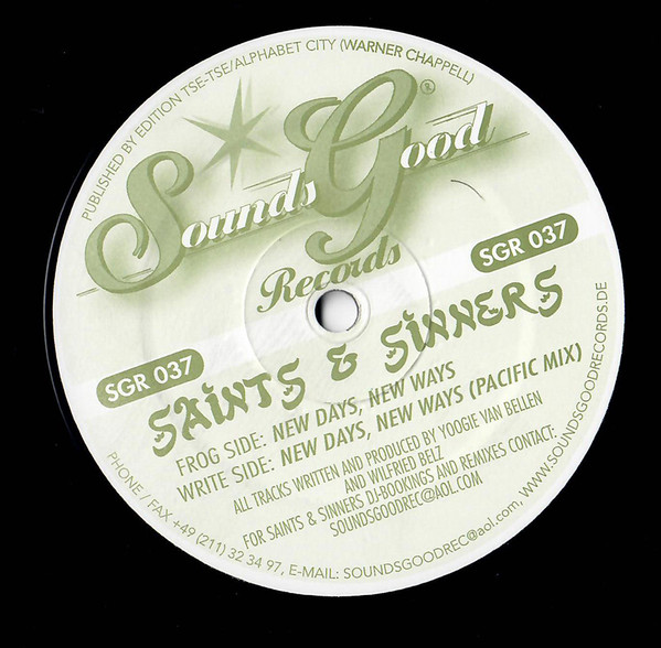 Saints & Sinners - New Days, New Ways | Sounds Good Records (SGR 037)