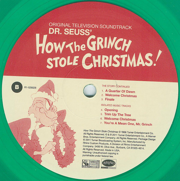 Dr. Seuss - How The Grinch Stole Christmas | Rhino Records (R1 529028) - 4