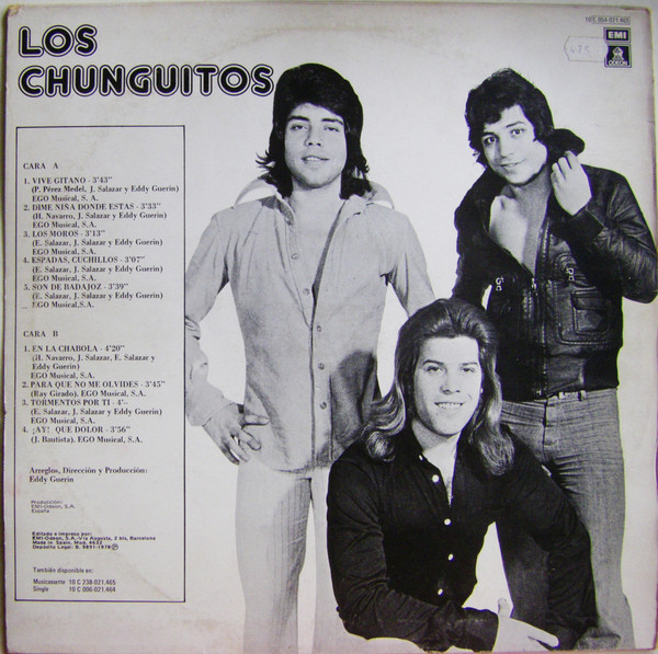 Los Chunguitos - Vive Gitano | Odeon (10C 054-021.465) - 2