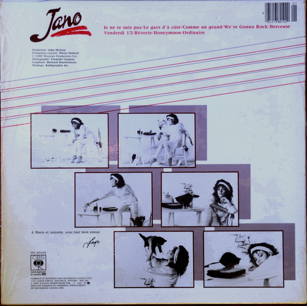Jano Bergeron - Jano [Vinyl] | CBS (PFC 80102) - 2