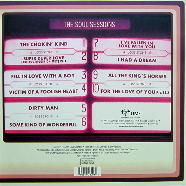 Joss Stone - The Soul Sessions | Virgin (B0026080-01) - 2 Joss Stone - The Soul Sessions | Virgin (B0026080-01) - 2