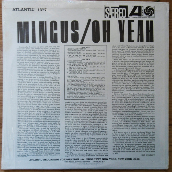 Charles Mingus - Oh Yeah | Atlantic (SD 1377) - 2