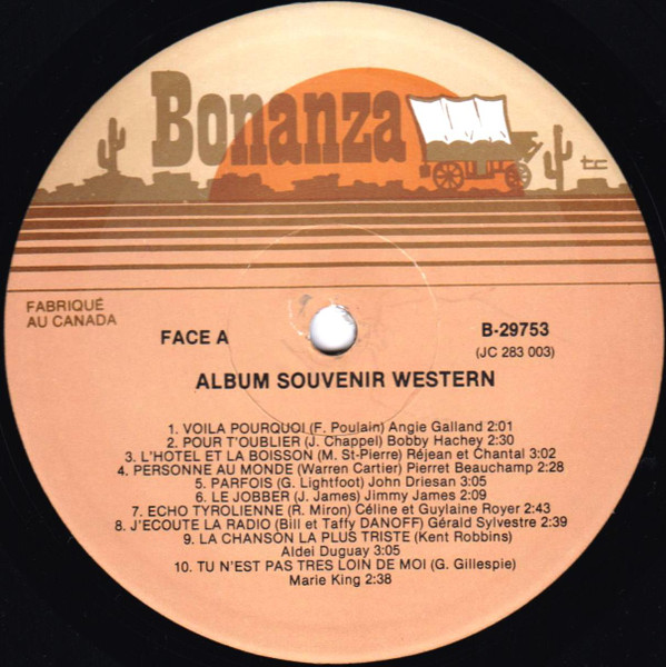 Various - Album Souvenir Western - Vol.1 | Bonanza (B 29753) - 4 Various - Album Souvenir Western - Vol.1 | Bonanza (B 29753) - 4