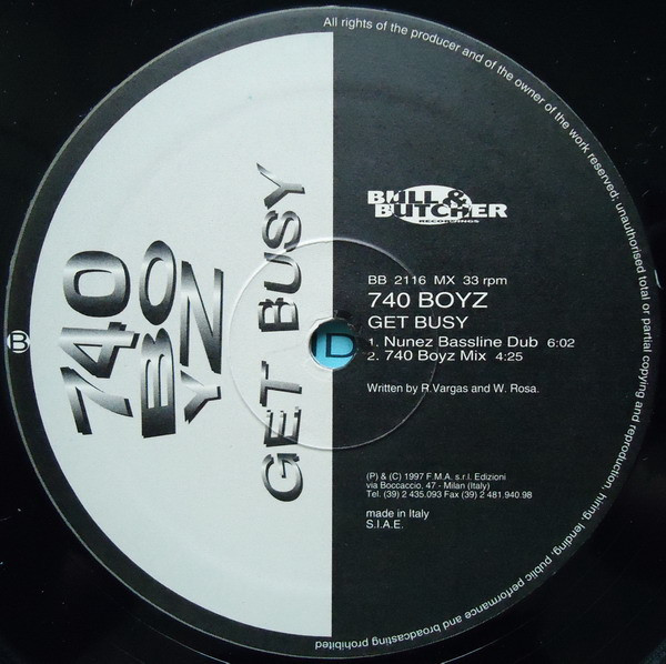 740 Boyz - Get Busy | Bull & Butcher Recordings (BB 2116 MX) - 4