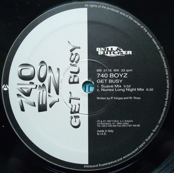 740 Boyz - Get Busy | Bull & Butcher Recordings (BB 2116 MX) - 3