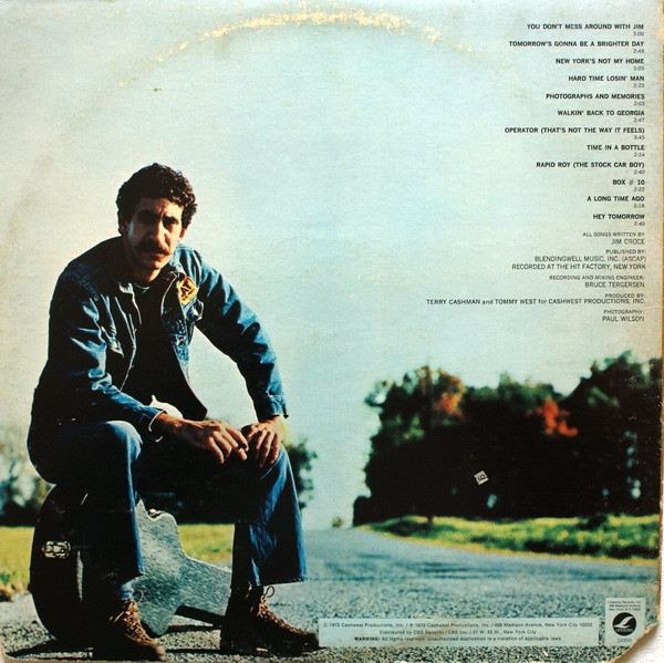 Jim Croce - You Don't Mess Around With Jim | Lifesong (JZ 34993) - 2