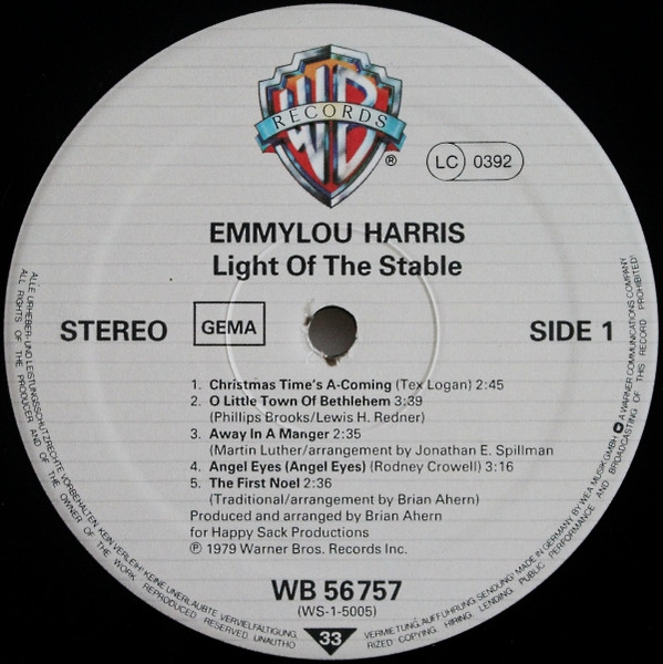 Emmylou Harris - Light Of The Stable (The Christmas Album) | Warner Bros. Records (WB 56 757) - 3 Emmylou Harris - Light Of The Stable (The Christmas Album) | Warner Bros. Records (WB 56 757) - 3