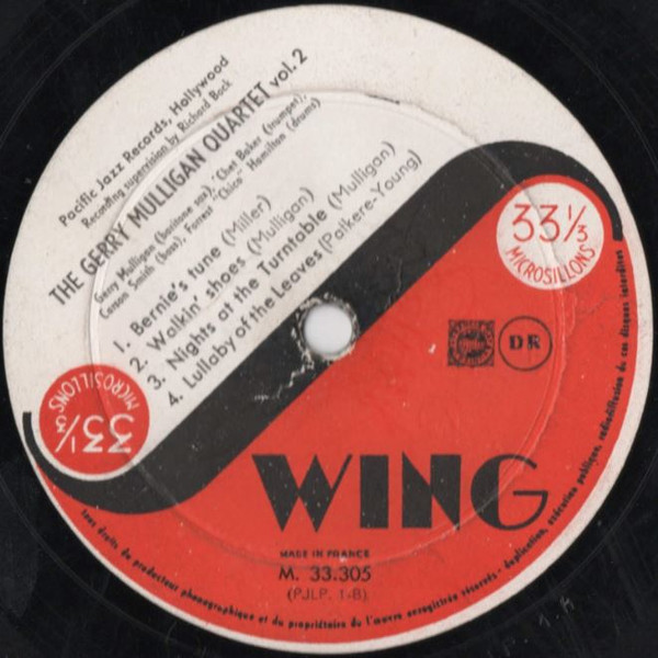 Gerry Mulligan Quartet - Vol. 2 | Swing (M. 33.305) - 3 Gerry Mulligan Quartet - Vol. 2 | Swing (M. 33.305) - 3