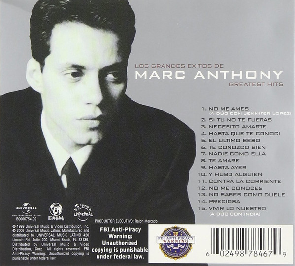 Marc Anthony - Desde Un Principio / From The Beginning | Universal Music Latino (B0006754-02) - 2