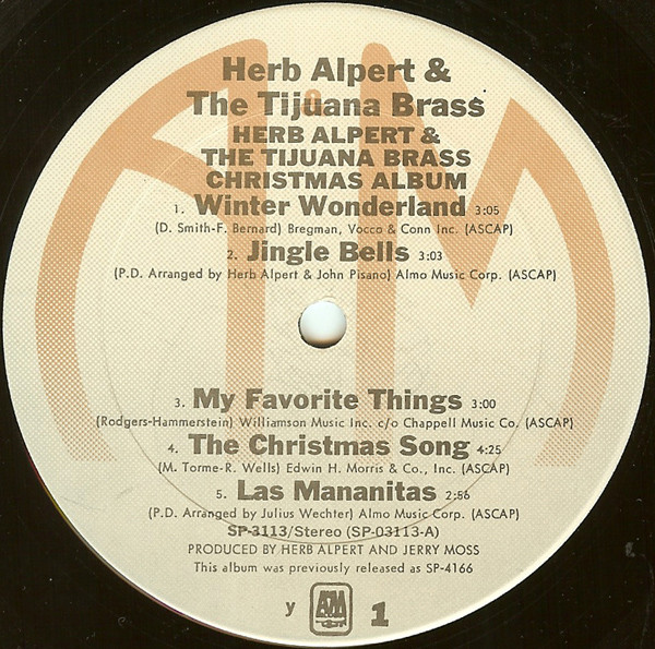 Herb Alpert & The Tijuana Brass - Christmas Album | A&M Records (SP-3113) - 3 Herb Alpert & The Tijuana Brass - Christmas Album | A&M Records (SP-3113) - 3