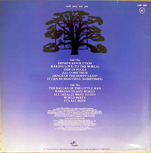 World Party - Private Revolution | Chrysalis (CHR-1552) - 2