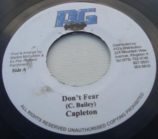 Capleton / Singer J & New Kidz - Don't Fear / Wine Yu Body | PG Music (gm015) - main