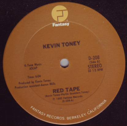 Kevin Toney - Red Tape / On Your Feet | Fantasy (D-208) - main