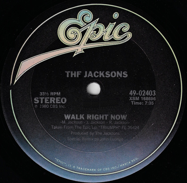 The Jacksons - Walk Right Now | Epic (49-02403)
