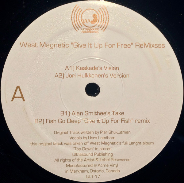West Magnetic - Give It Up For Free ReMixsss | Ultrasound Recordings (ULT 017)