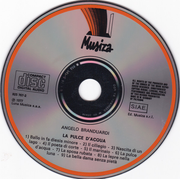 Angelo Branduardi - La Pulce D'Acqua | MusiZa (825 767-2) - 4 Angelo Branduardi - La Pulce D'Acqua | MusiZa (825 767-2) - 4