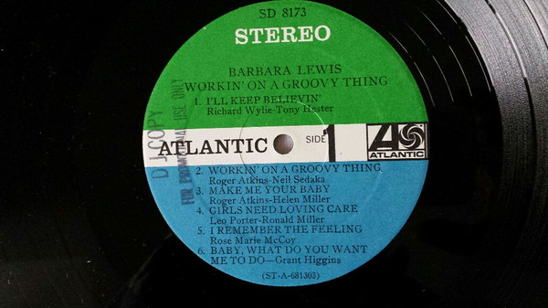 Barbara Lewis - Workin' On A Groovy Thing | Atlantic (SD 8173) - 3