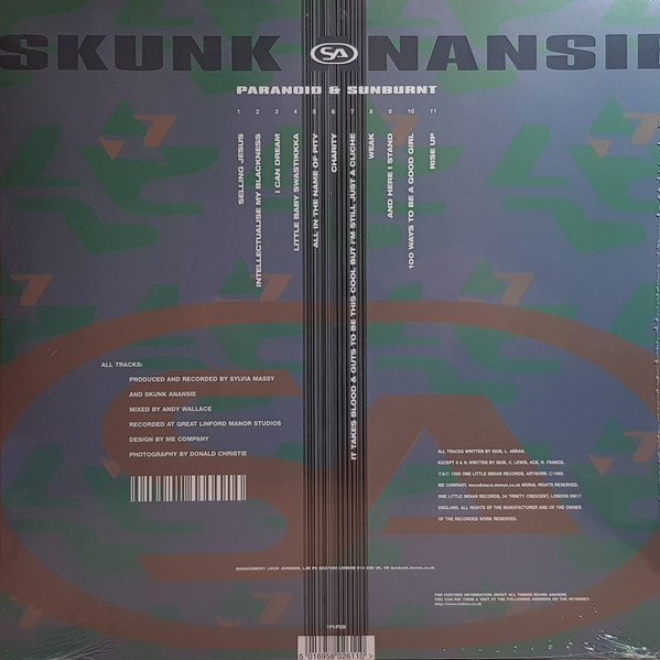 Skunk Anansie - Paranoid & Sunburnt | One Little Indian (TPLP55) - 2