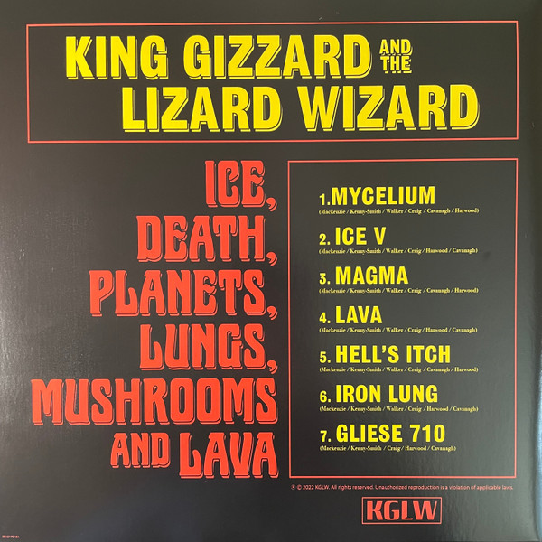King Gizzard And The Lizard Wizard - Ice, Death, Planets, Lungs, Mushrooms And Lava | KGLW (2812170164) - 3 King Gizzard And The Lizard Wizard - Ice, Death, Planets, Lungs, Mushrooms And Lava | KGLW (2812170164) - 3