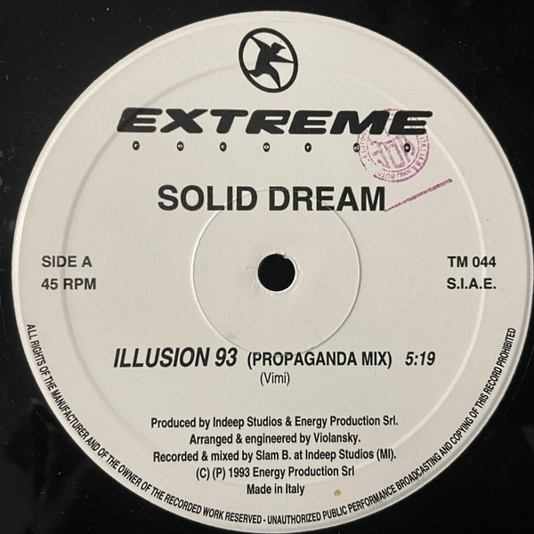 Solid Dream - Illusion 93 | Extreme Records (TM 044) - 2